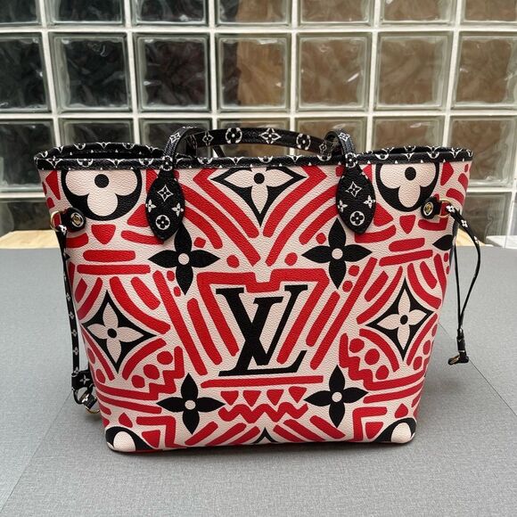 Authentic Louis Vuitton Women's Limited Edition Neverfull MM Geometric Totes - Picture 2 of 14